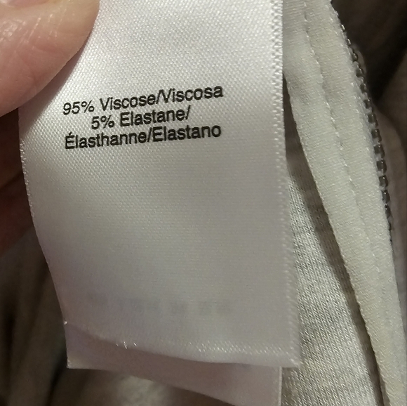 Donna Karan Active Open Cardigan Jacket Womens S Vest Zippers Logo Gray - Picture 13 of 14